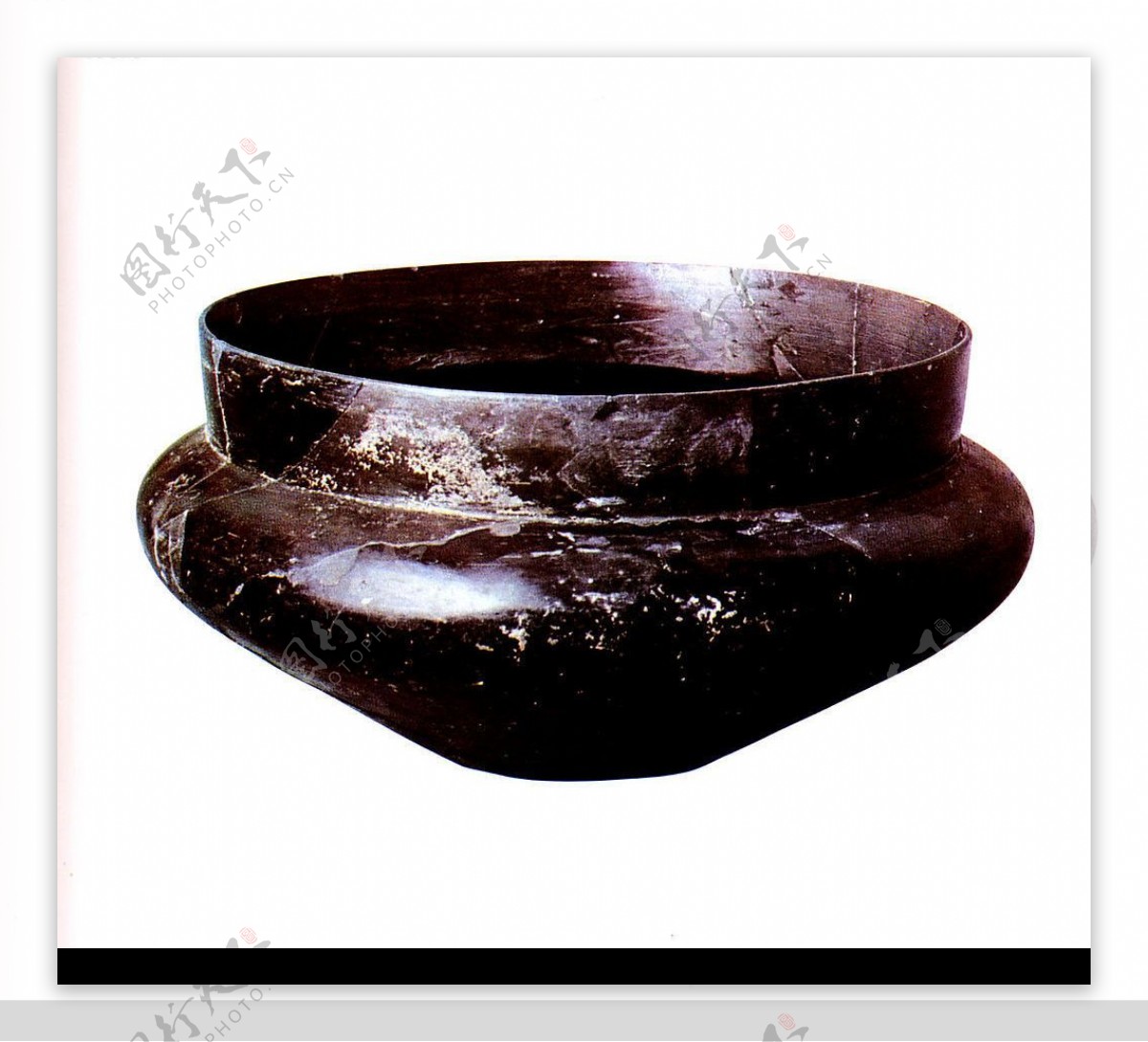 龙山式黑陶罐图片