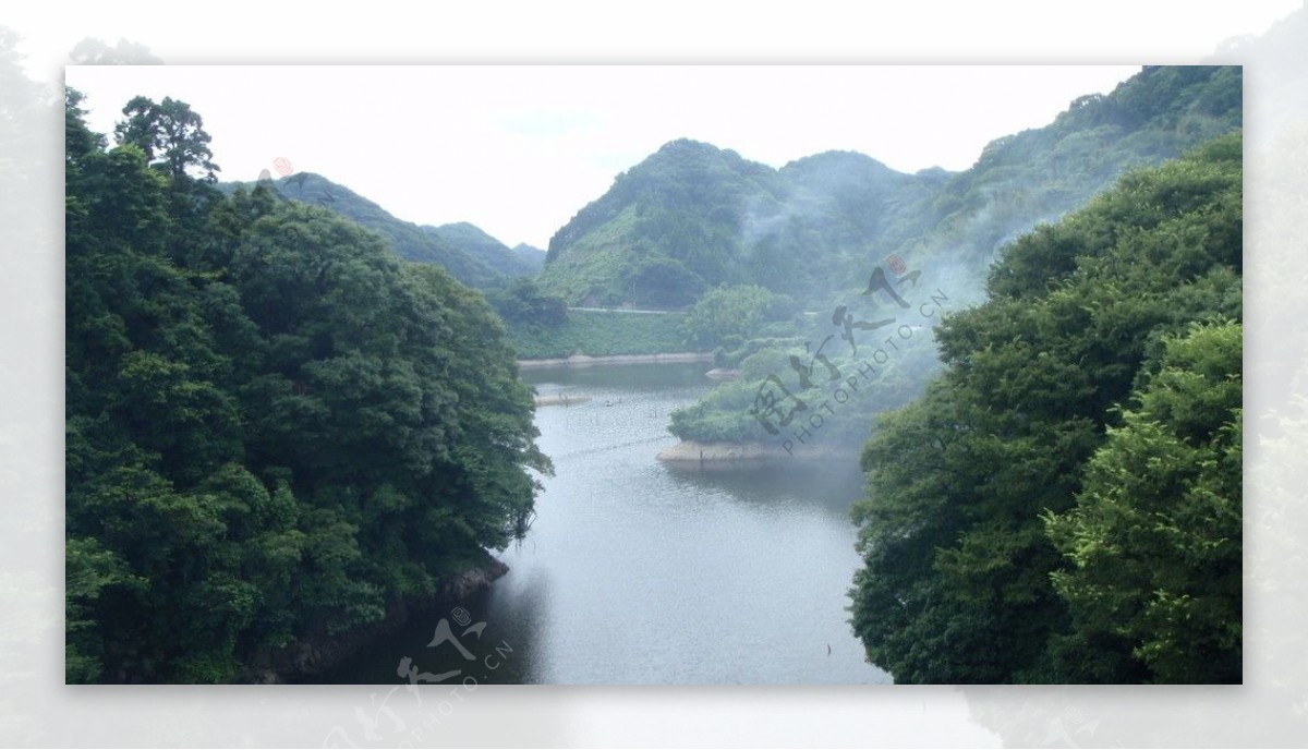 日本钓鱼场所山水岛屿仙境图片