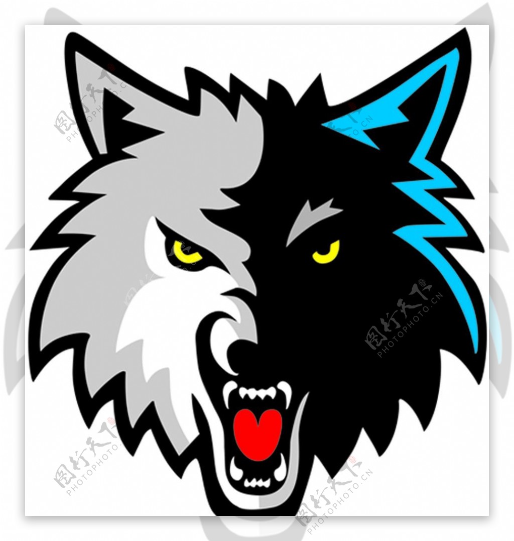 狼头标志图片