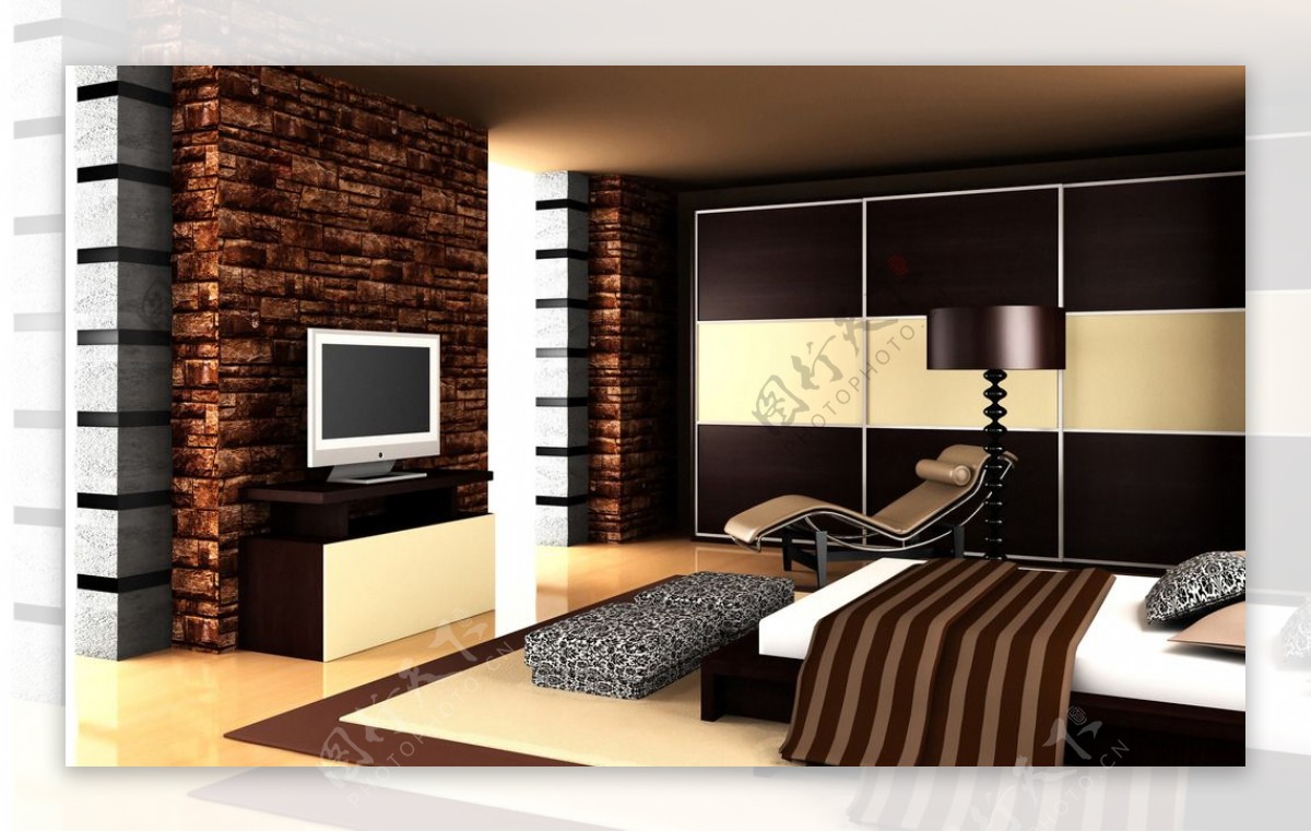 现代卧室图片