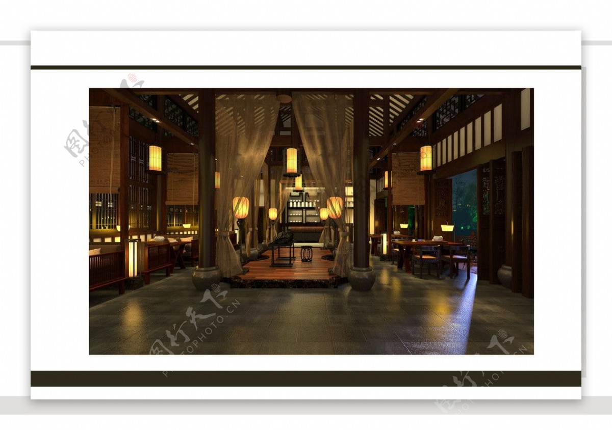 中式咖啡厅图片