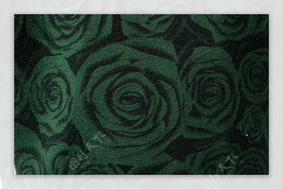 绿色花纹玫瑰花纹图片
