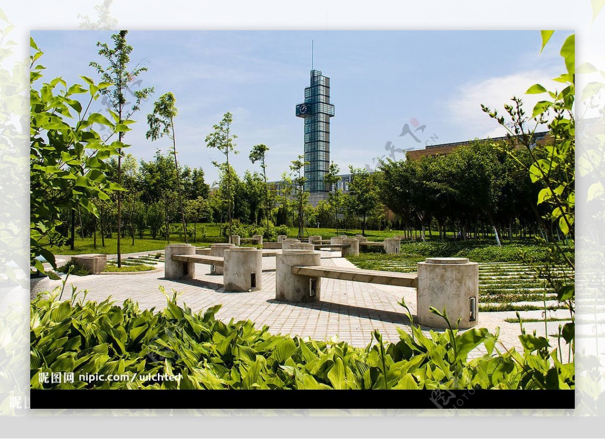 西安电子科技大学花园图片