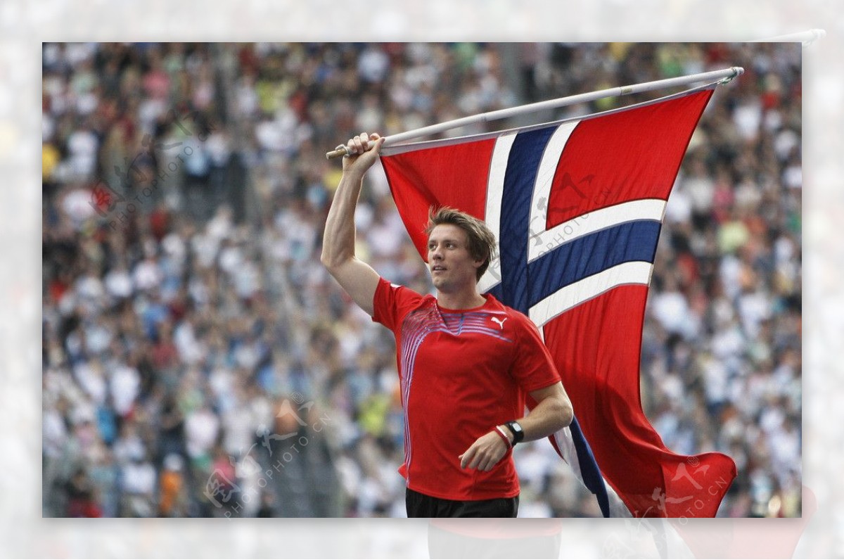 挪威国旗挪威运动员图片