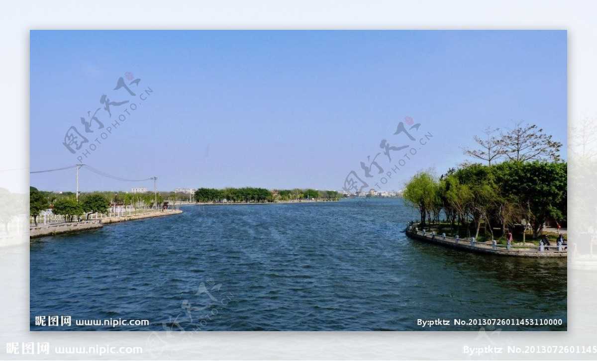 白塘公园自然湖图片
