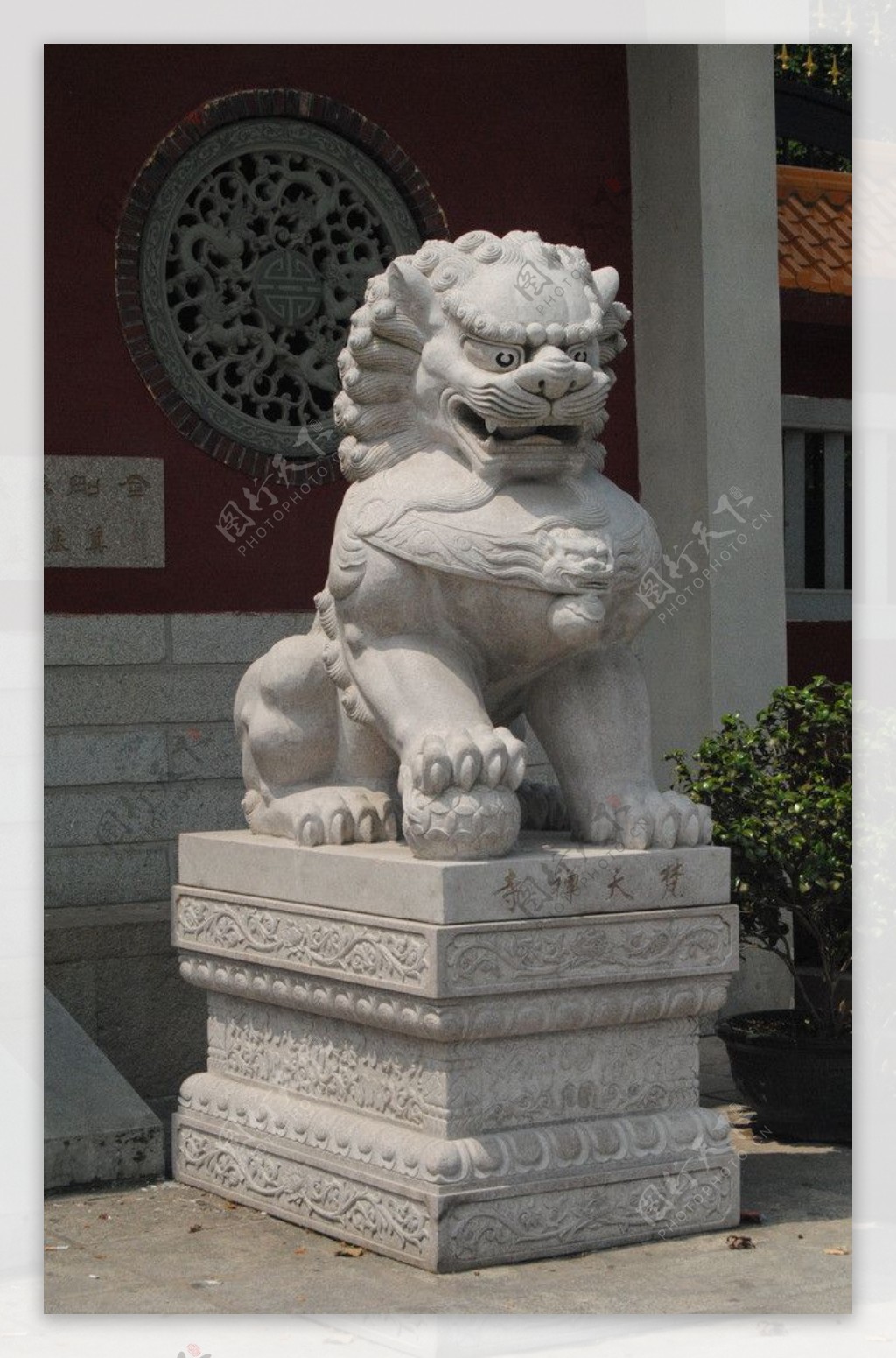 厦门梵天寺石狮图片