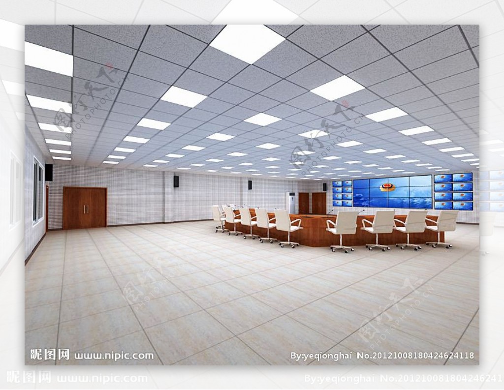 现代三楼会议室效果图图片