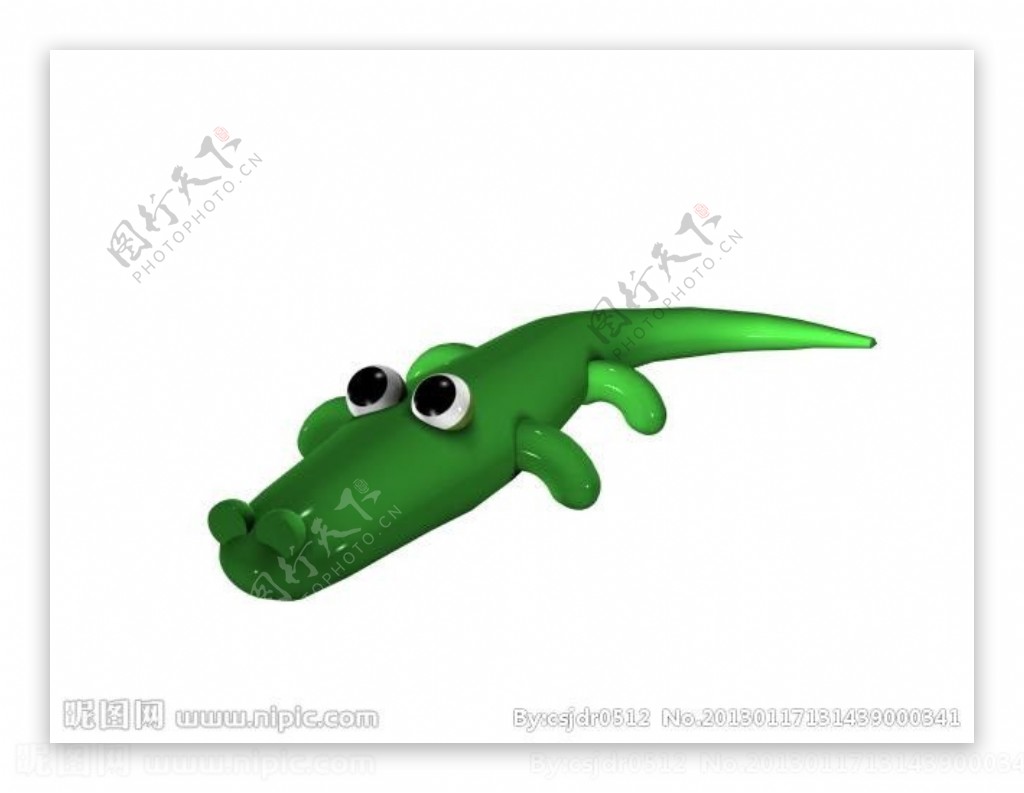 鳄鱼模型图片