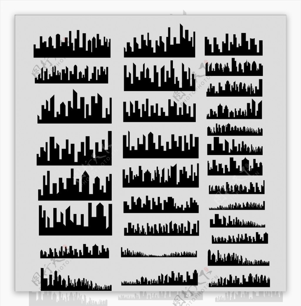 城市建筑城市轮廓图片