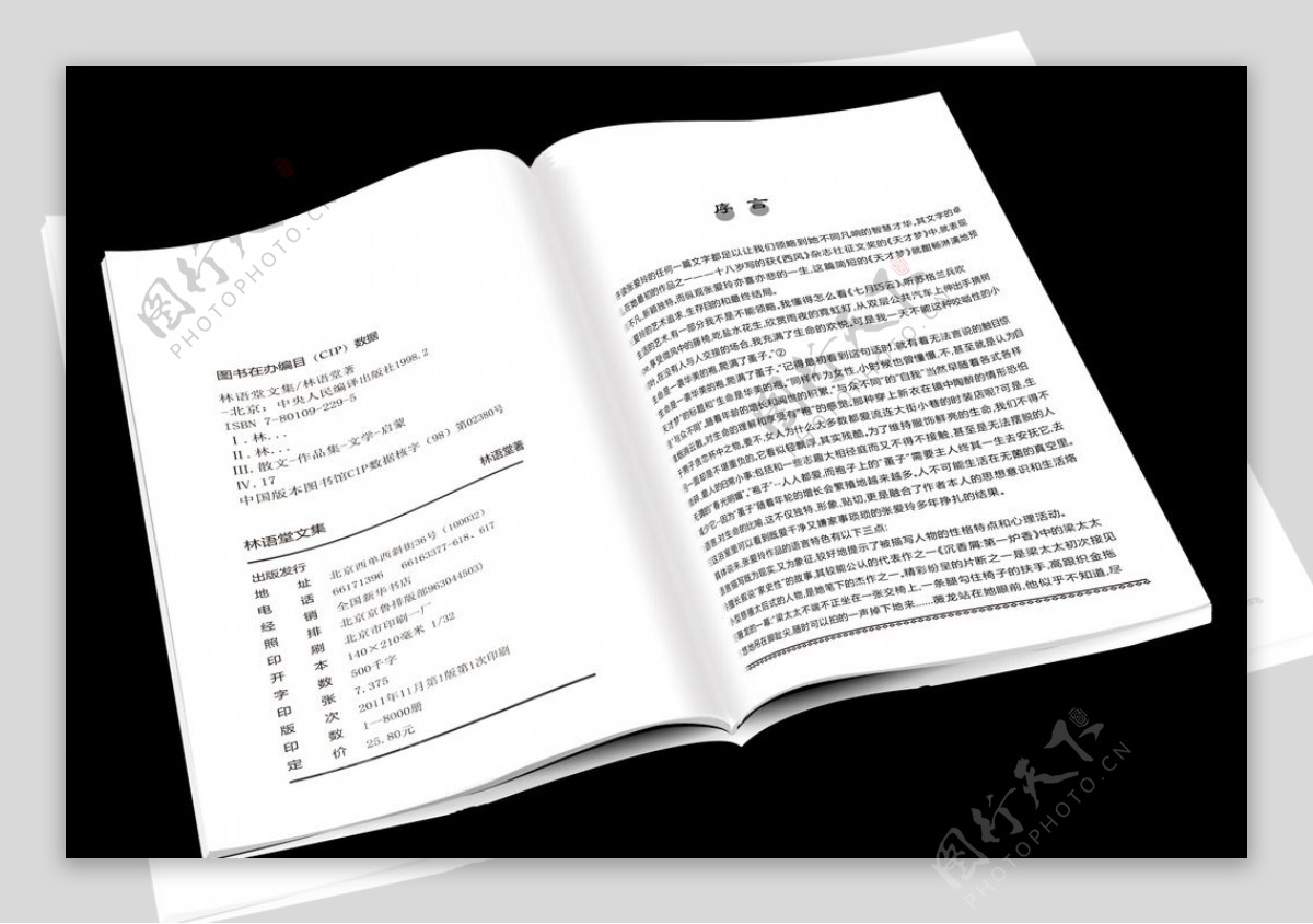 书籍序言设计图片