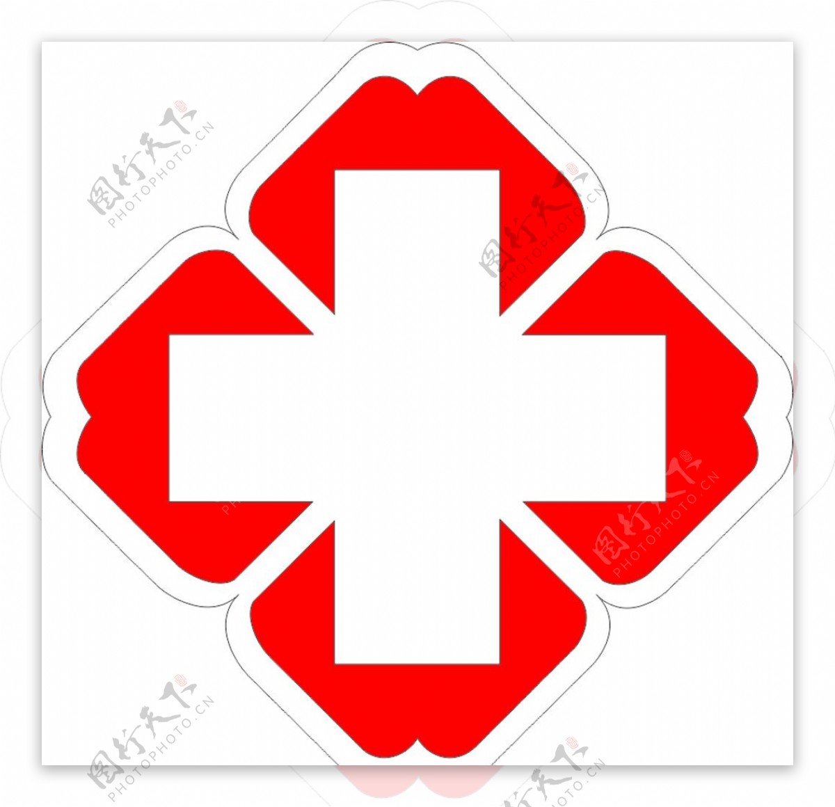 医院十字标志图片