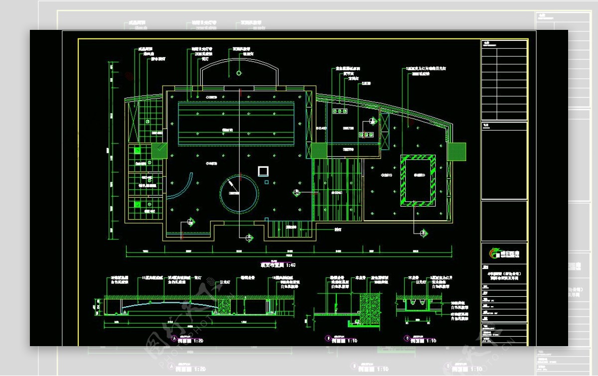 CAD之公司办公场所布置设计图片
