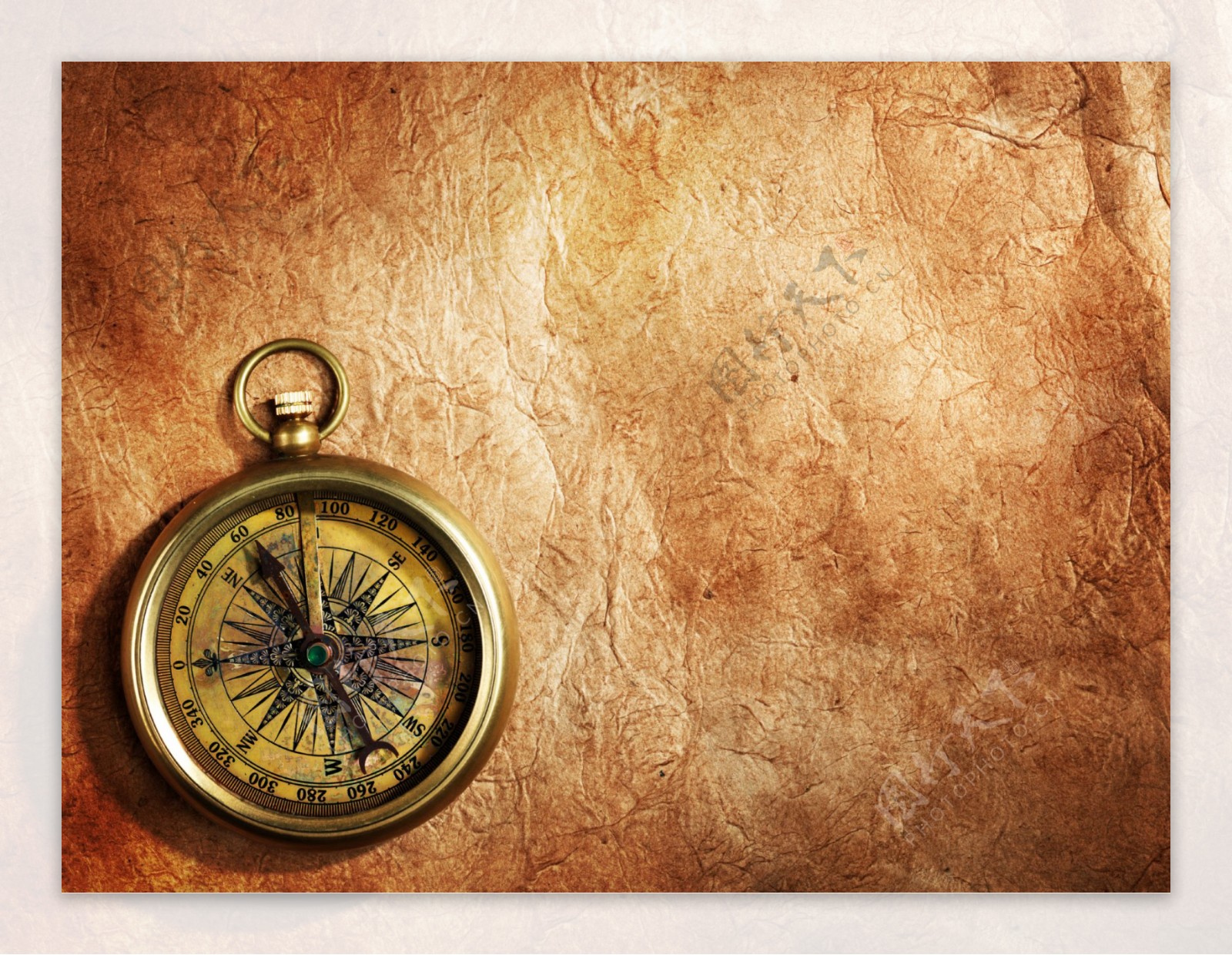 怀旧古典航海探险指南针图片