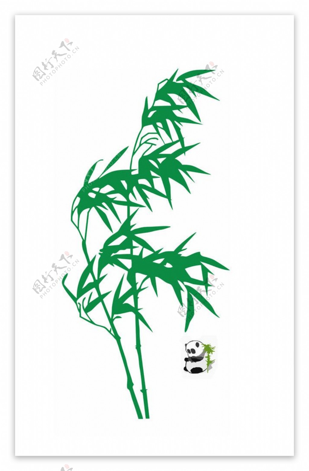 熊猫竹子图图片