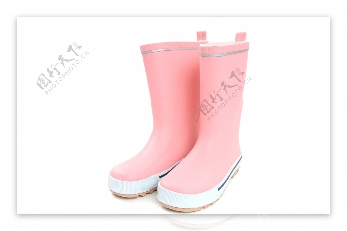 时尚粉色女士雨靴图片