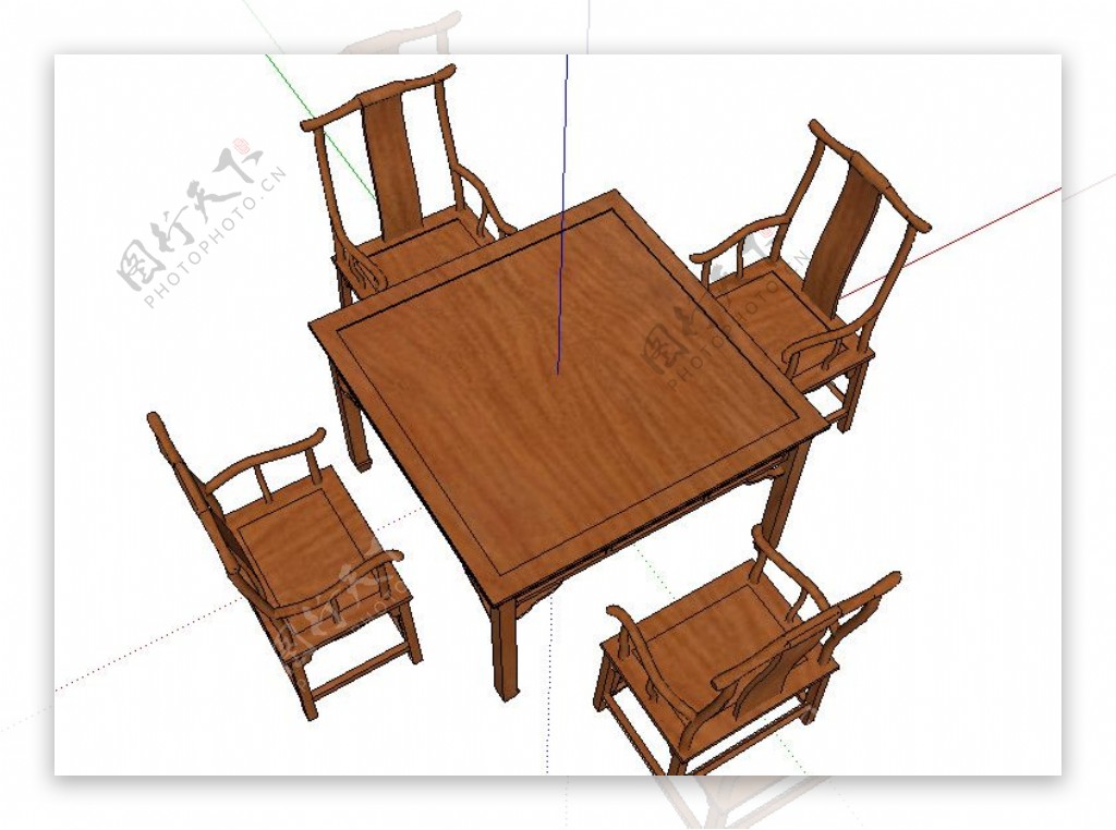精致中式家具餐桌椅组合图片