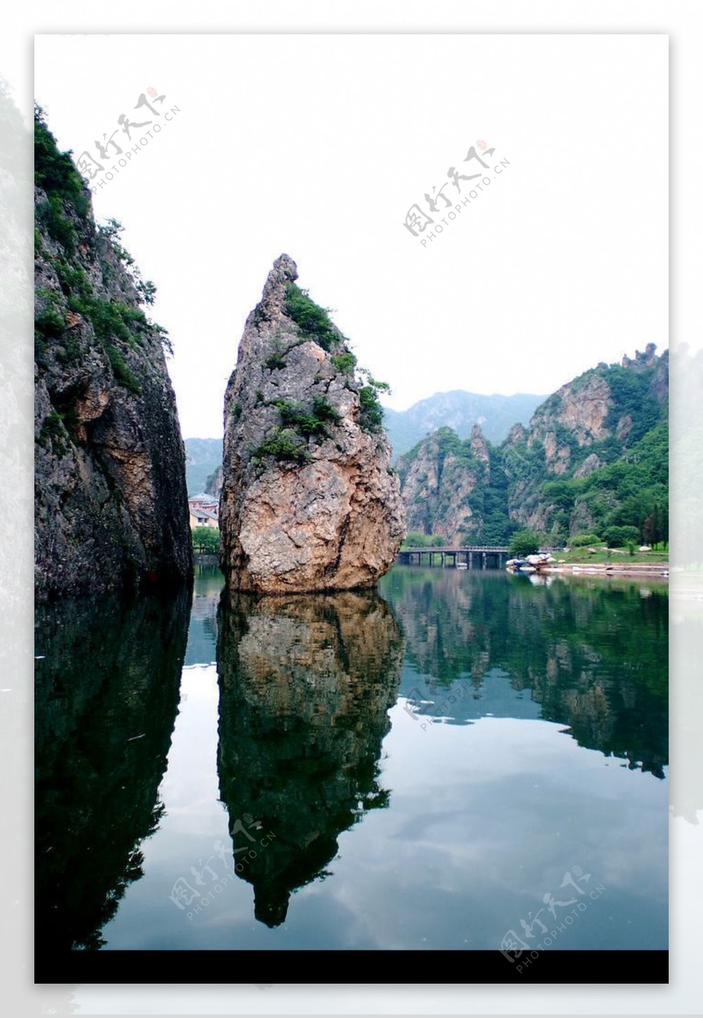 冰峪沟剪影图片