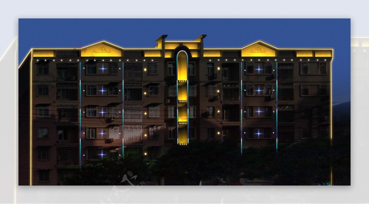 旅馆亮化设计方案图片
