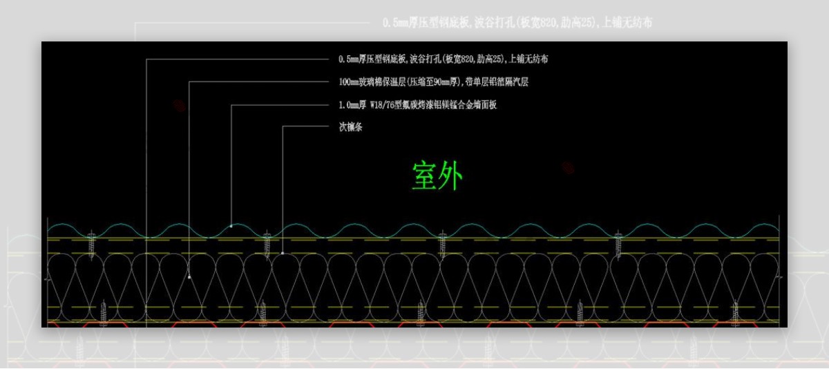 奥运摔跤馆墙面标准构造大样图片