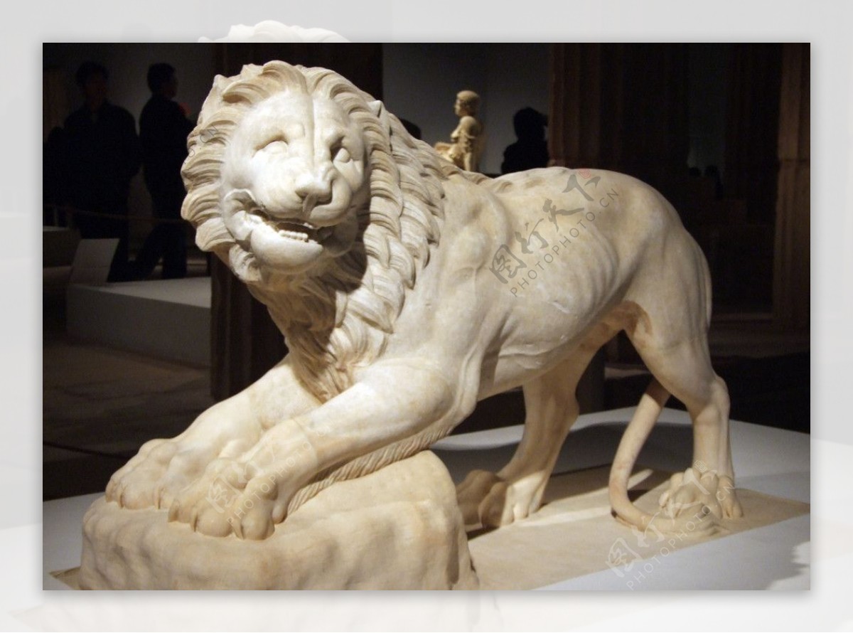 欧洲石狮子雕像图片