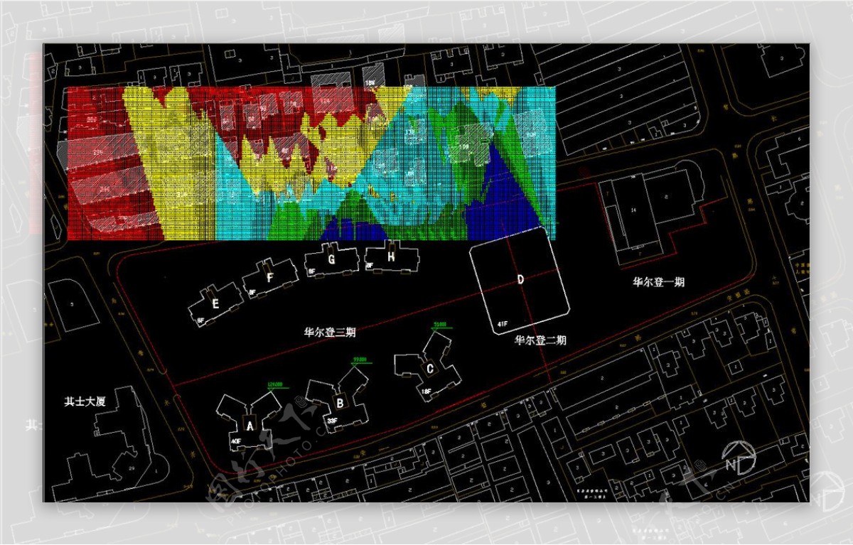 上海华尔登广场建筑总平面位置图图片
