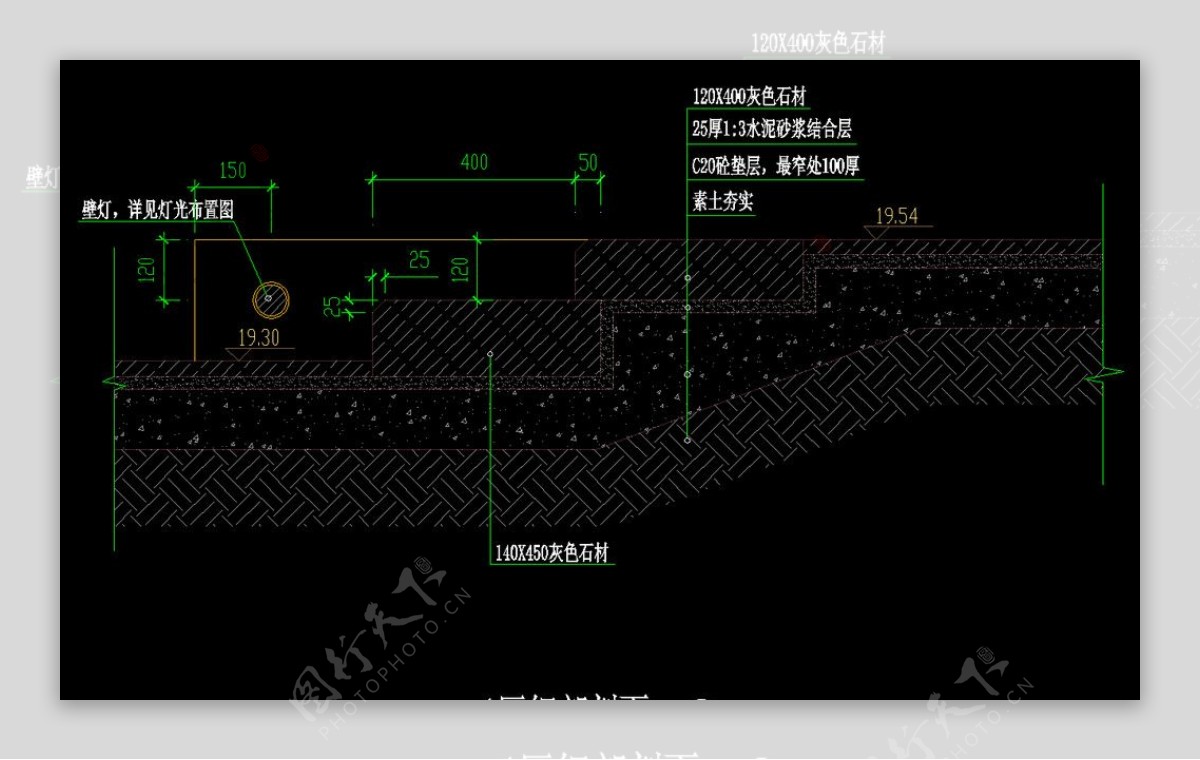 A区细部剖面图片