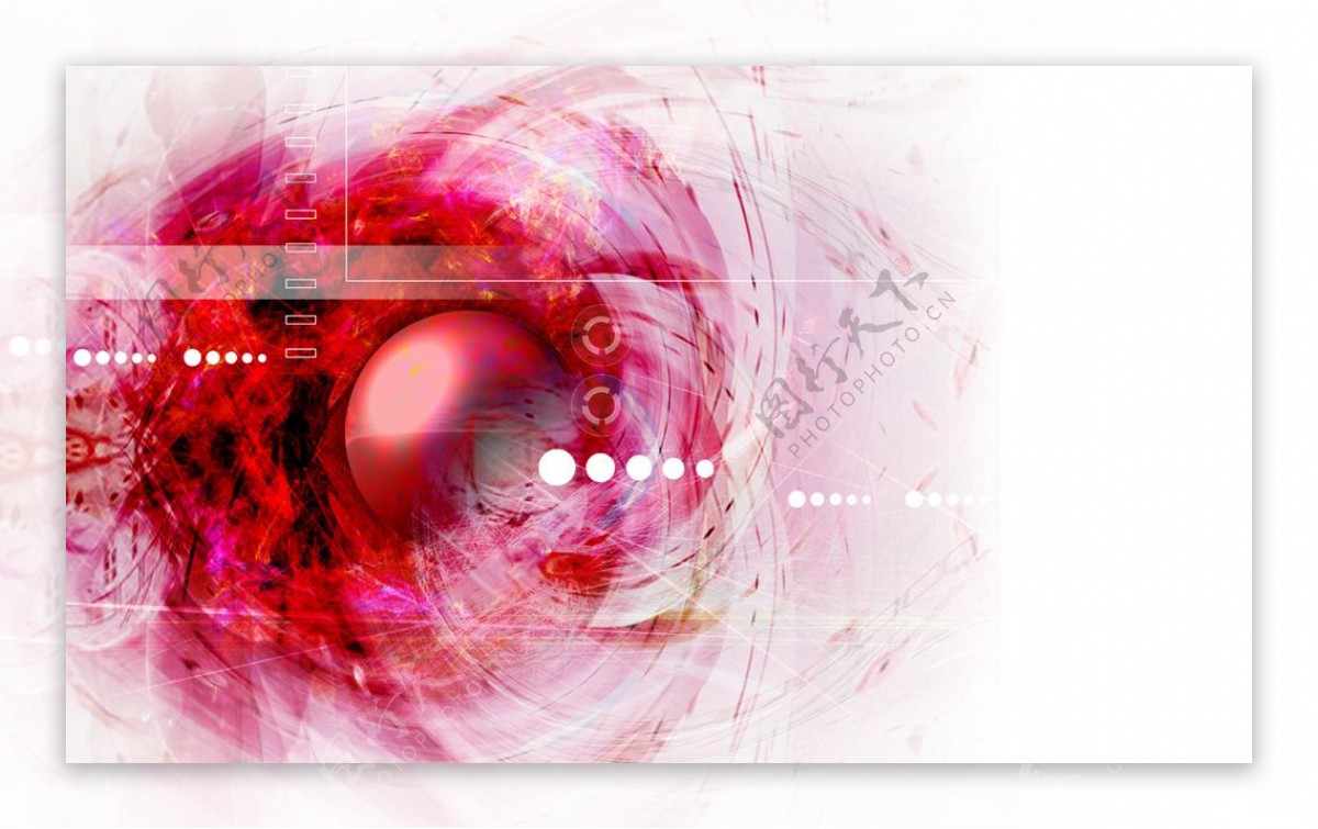 红色色梦幻科技空间背景抽象图片