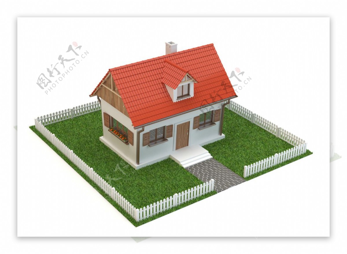 别墅模型图片