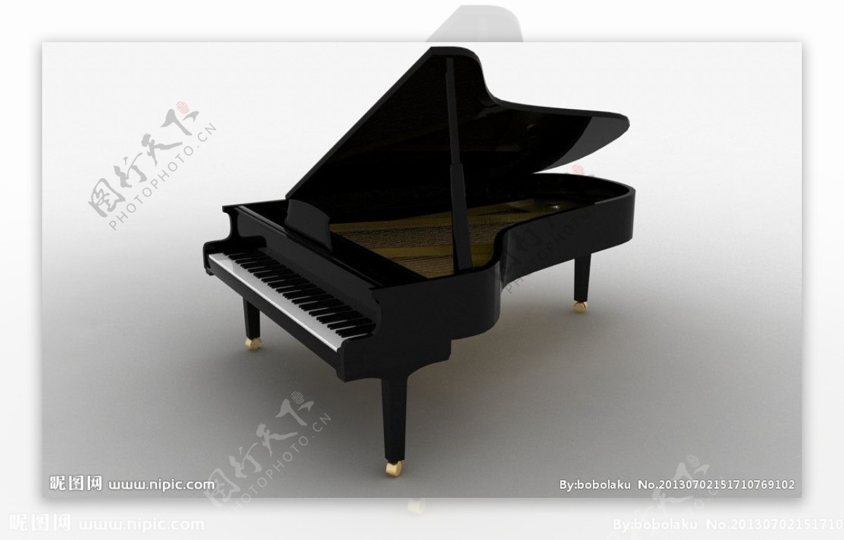 钢琴3d模型图片