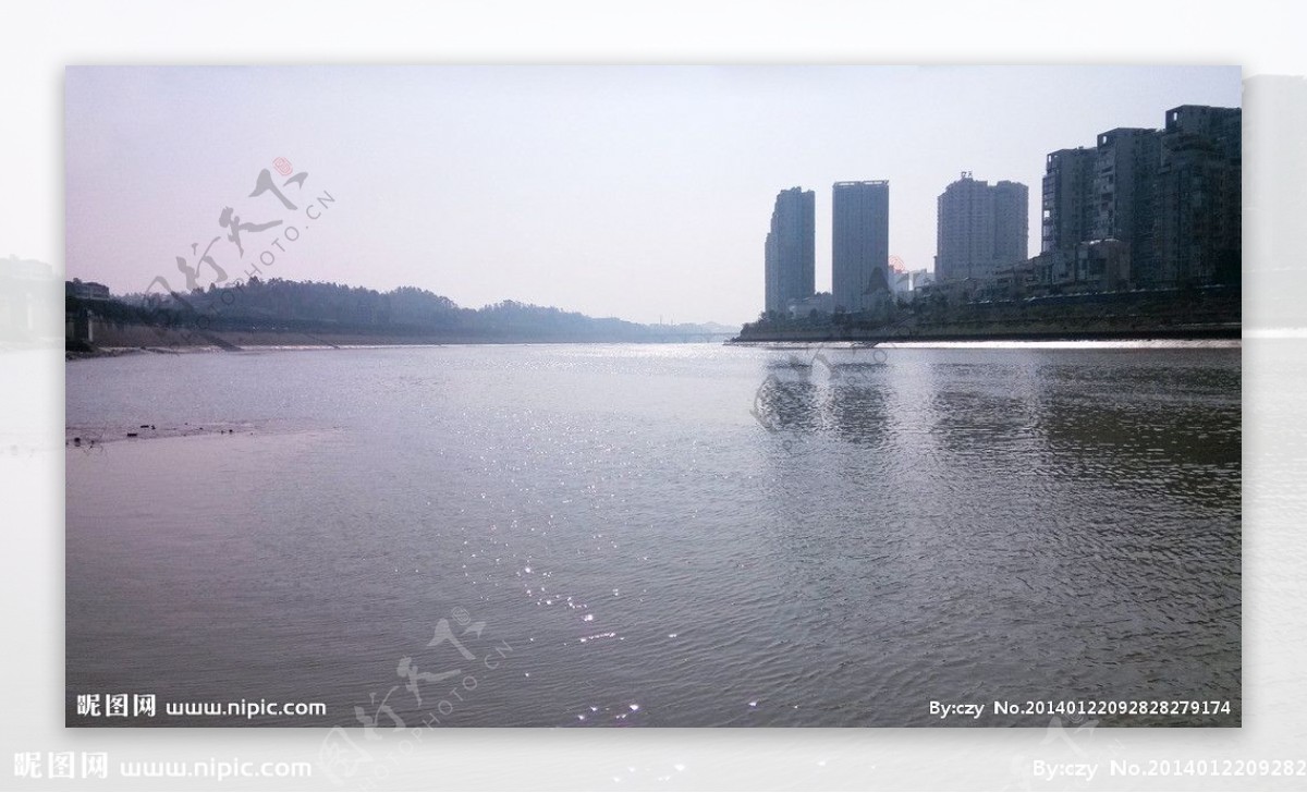 内江沱江河图片