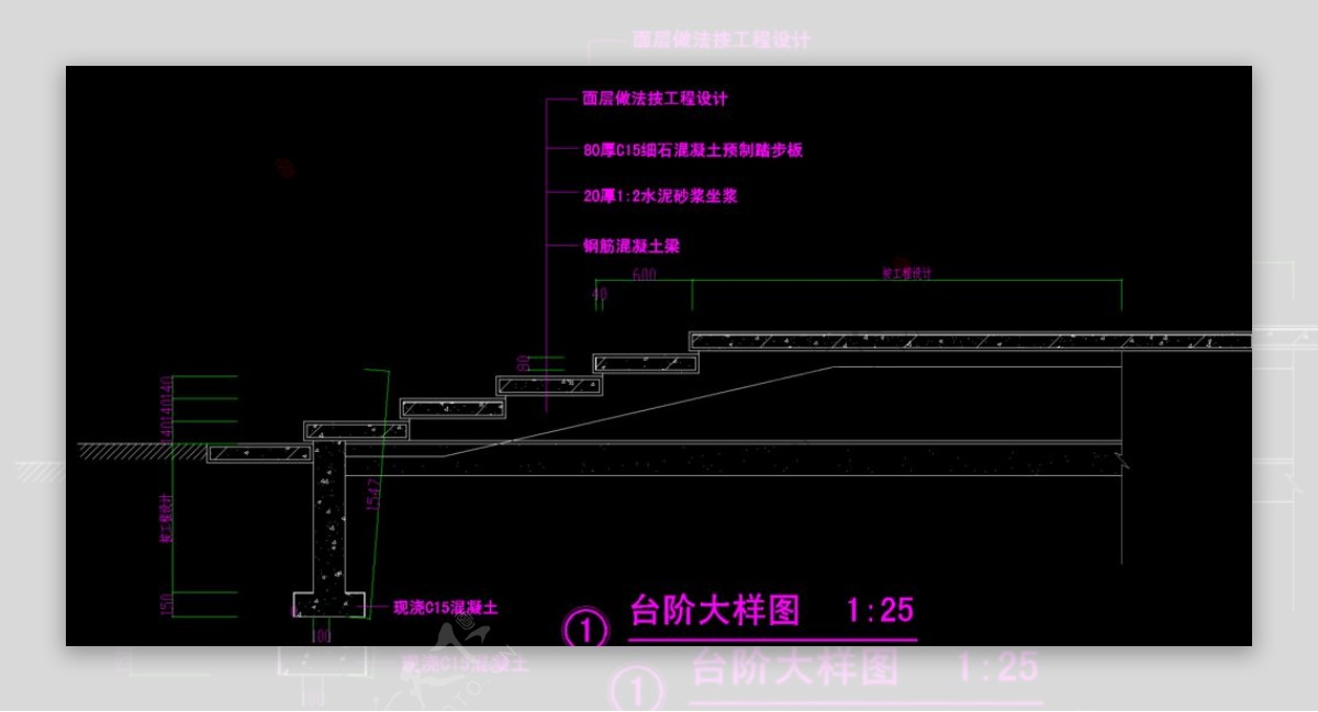 公园景观台阶做法图片