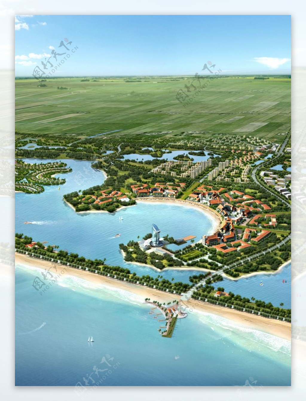 海边新城区环境设计图片
