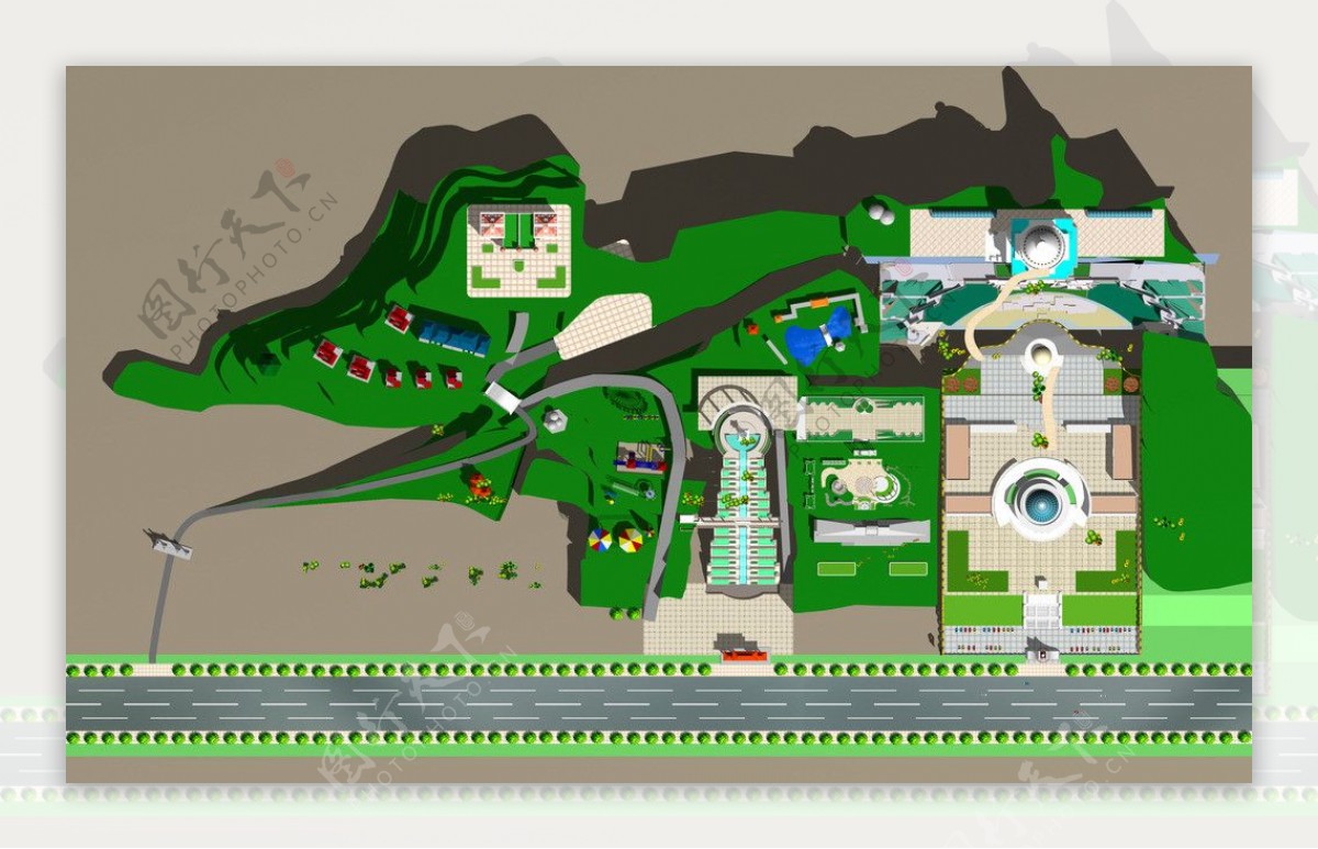 公园总体规划平面图图片