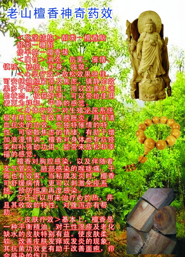 老山檀香神奇药效图片