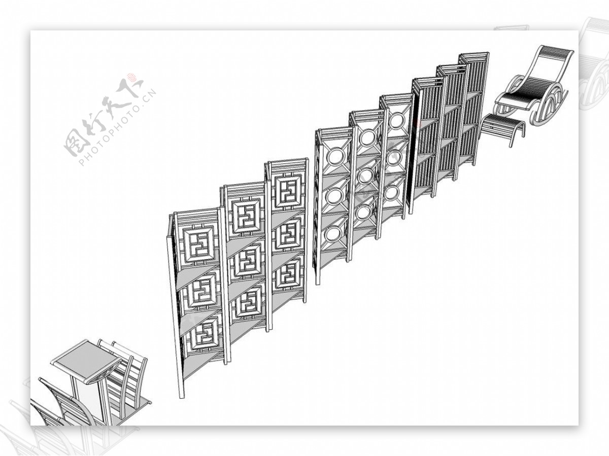 SketchUp颐意格增改模型图片