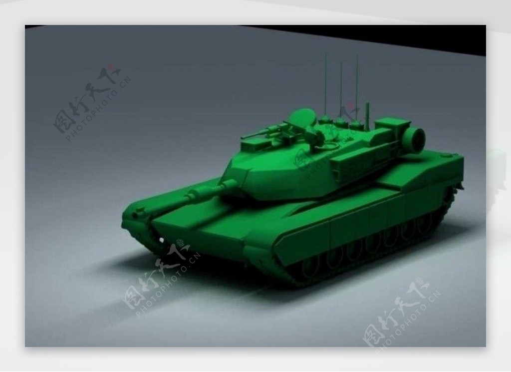 3DmaxM1主战坦克建模制作详细图片