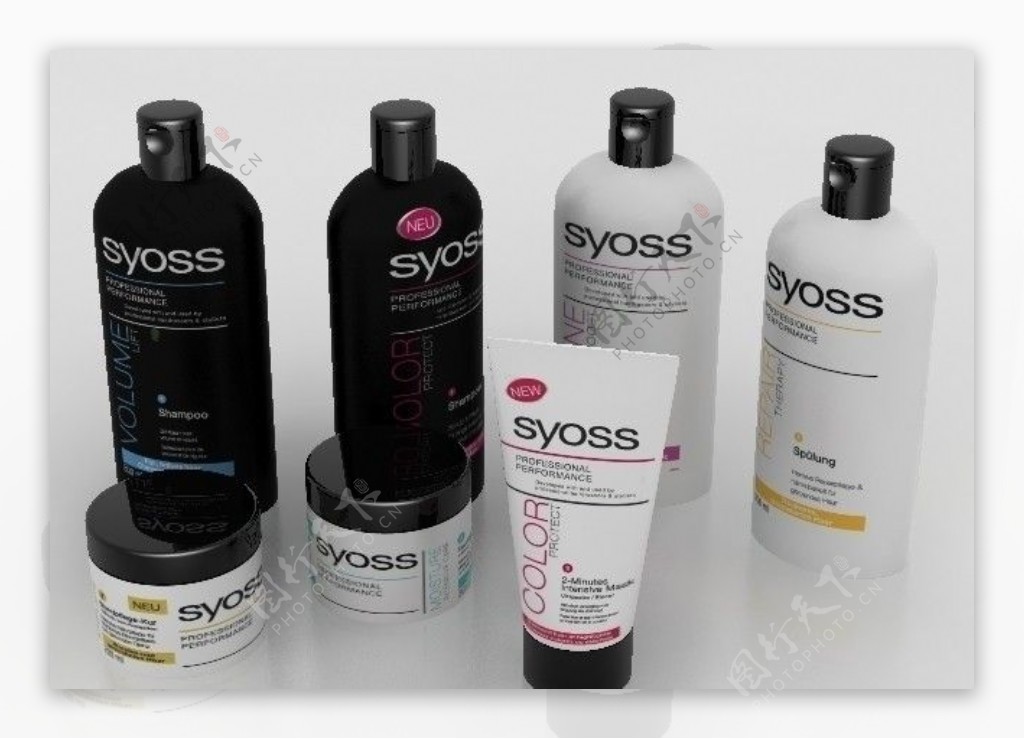 Syoss专业美发护发品洗发套装系列模型图片