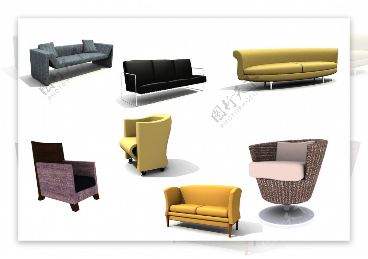 现代精品沙发图片