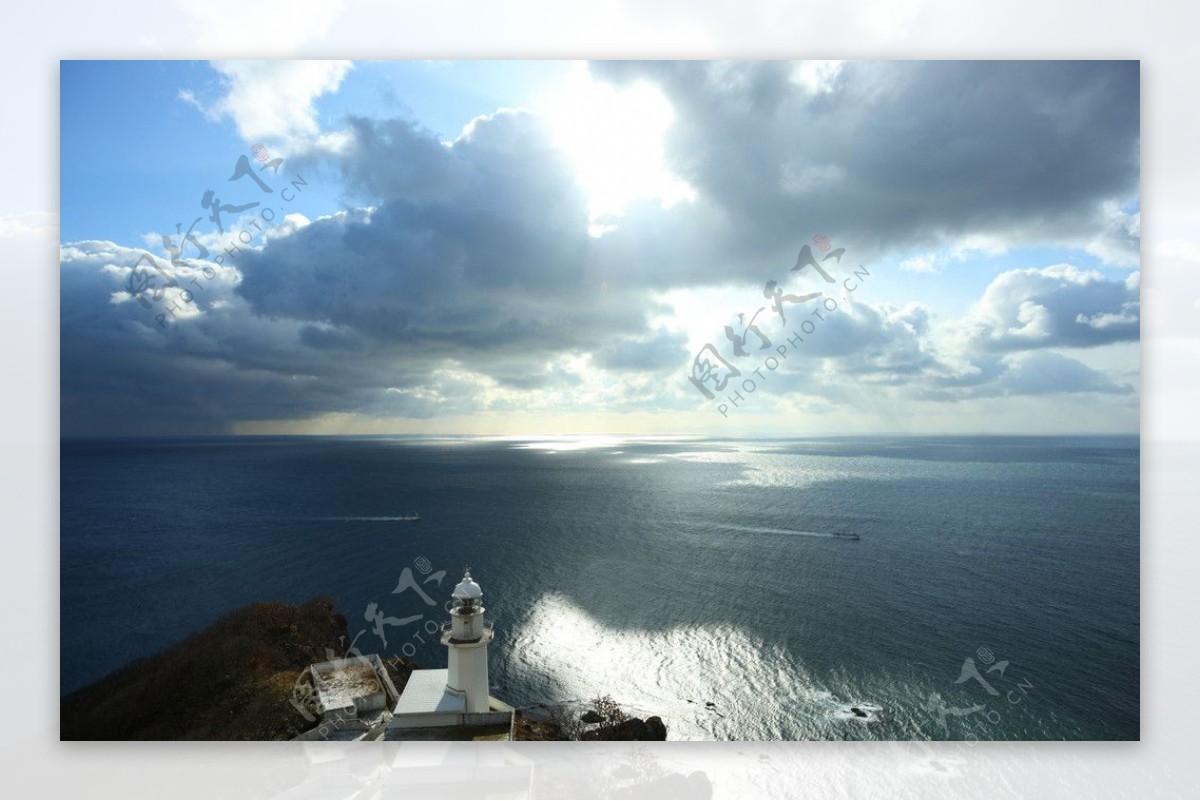 北海道室兰地球站海边风光图片