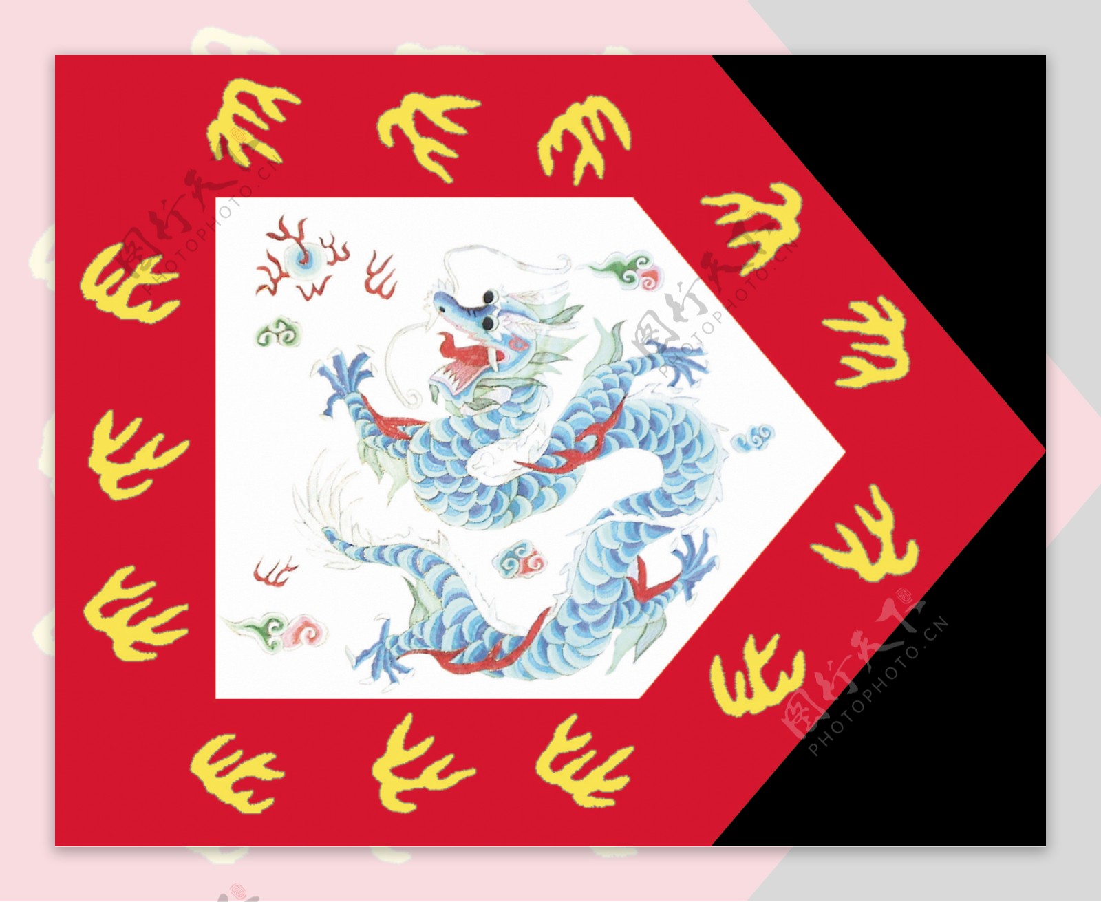 文献分享：《皇朝礼器图式》中的八旗护军统领纛图 - 哔哩哔哩