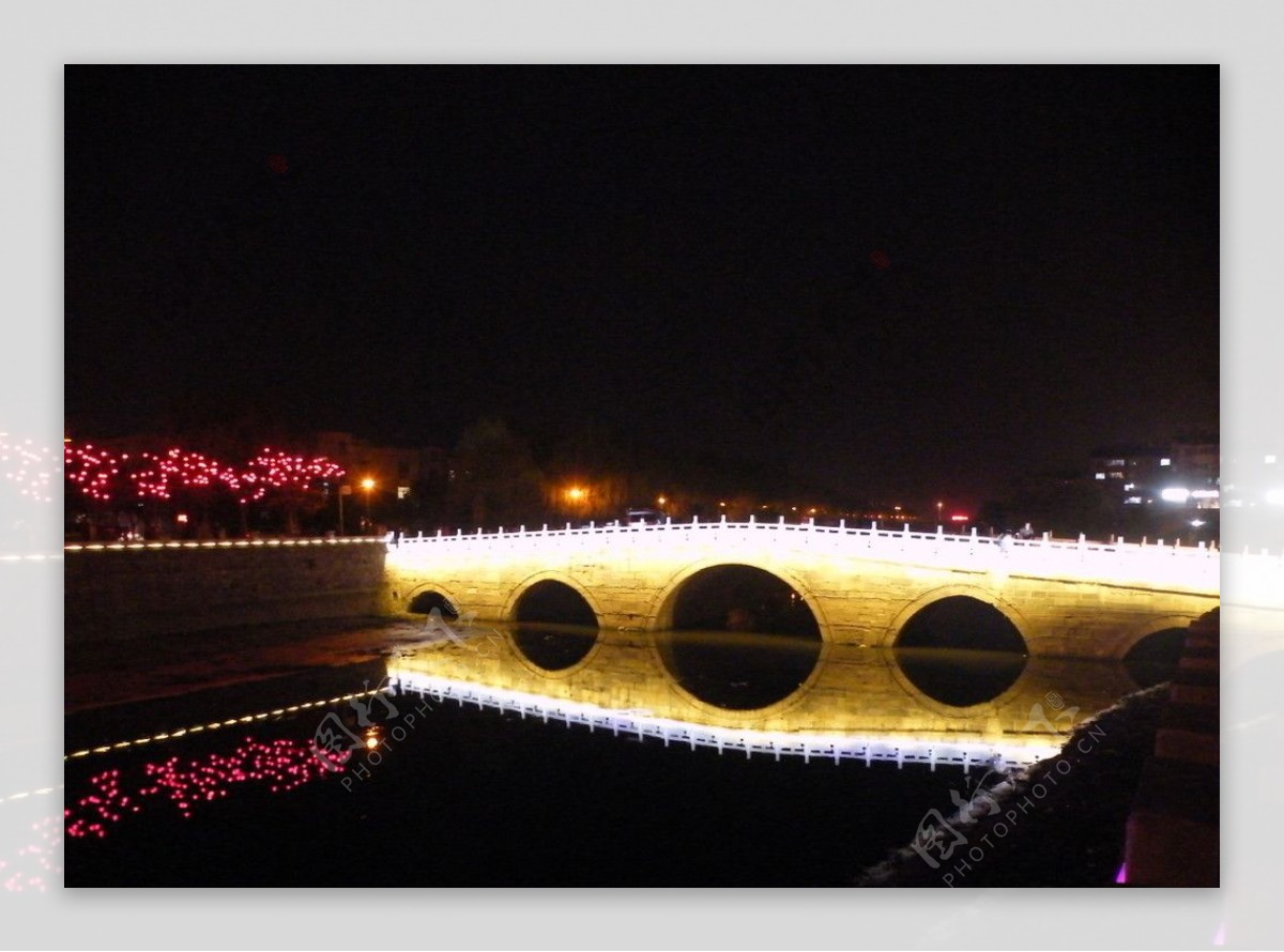 洛阳大石桥亮化实景图图片
