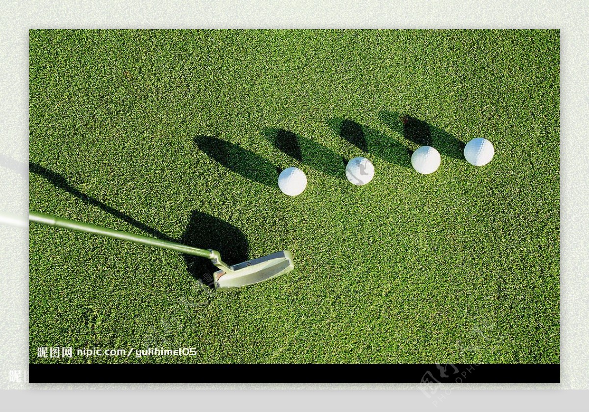 高尔夫球和球棍图片