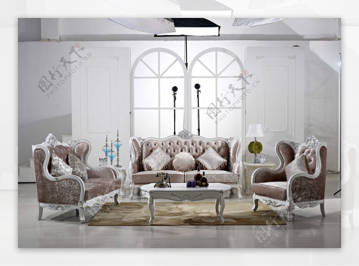 欧式沙发组合图片