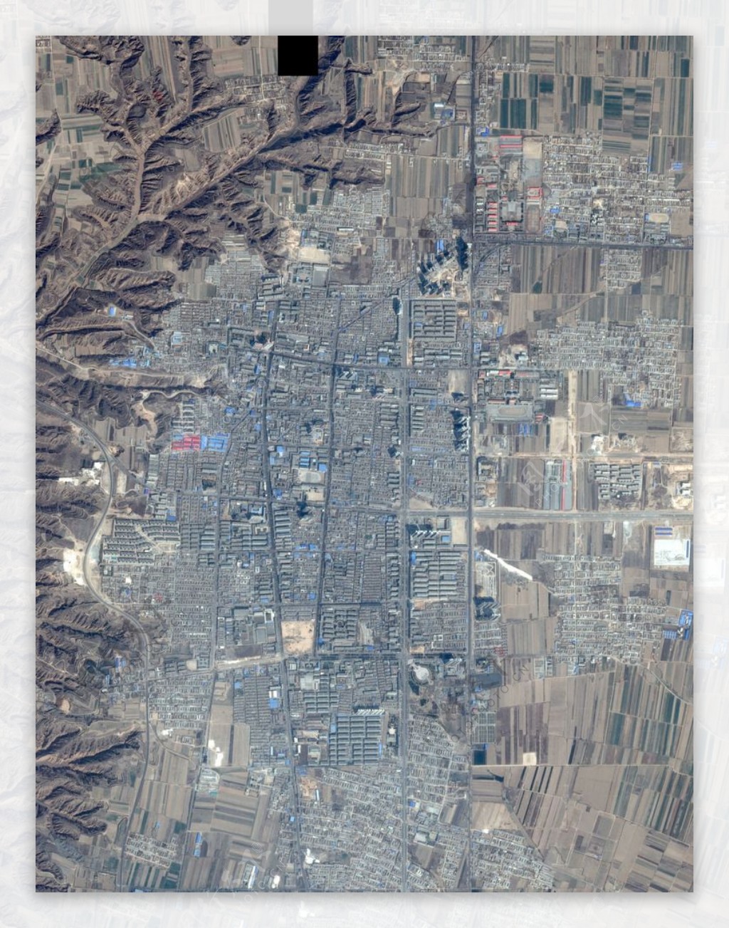 澄城县卫星地图图片