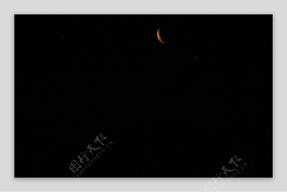 月全食红月亮图片