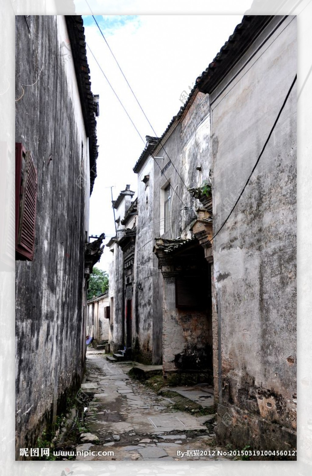 安徽西递风景中国古建筑图片
