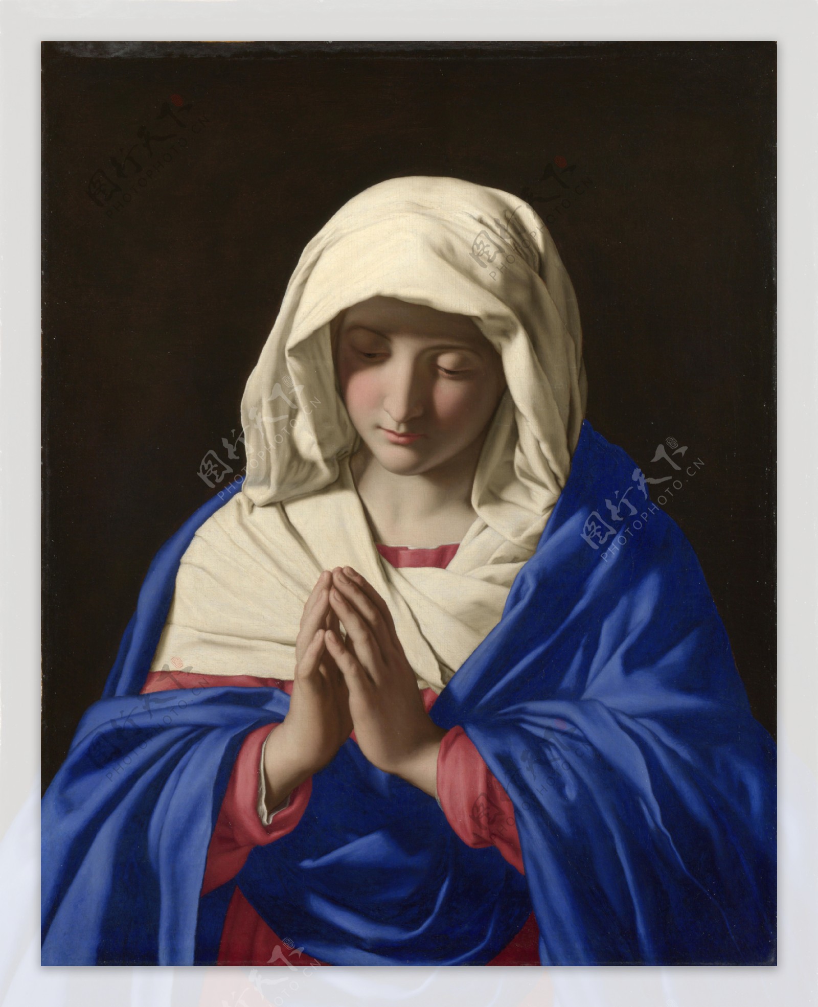 圣母玛利亚画像插画图片素材_ID:401365777-Veer图库