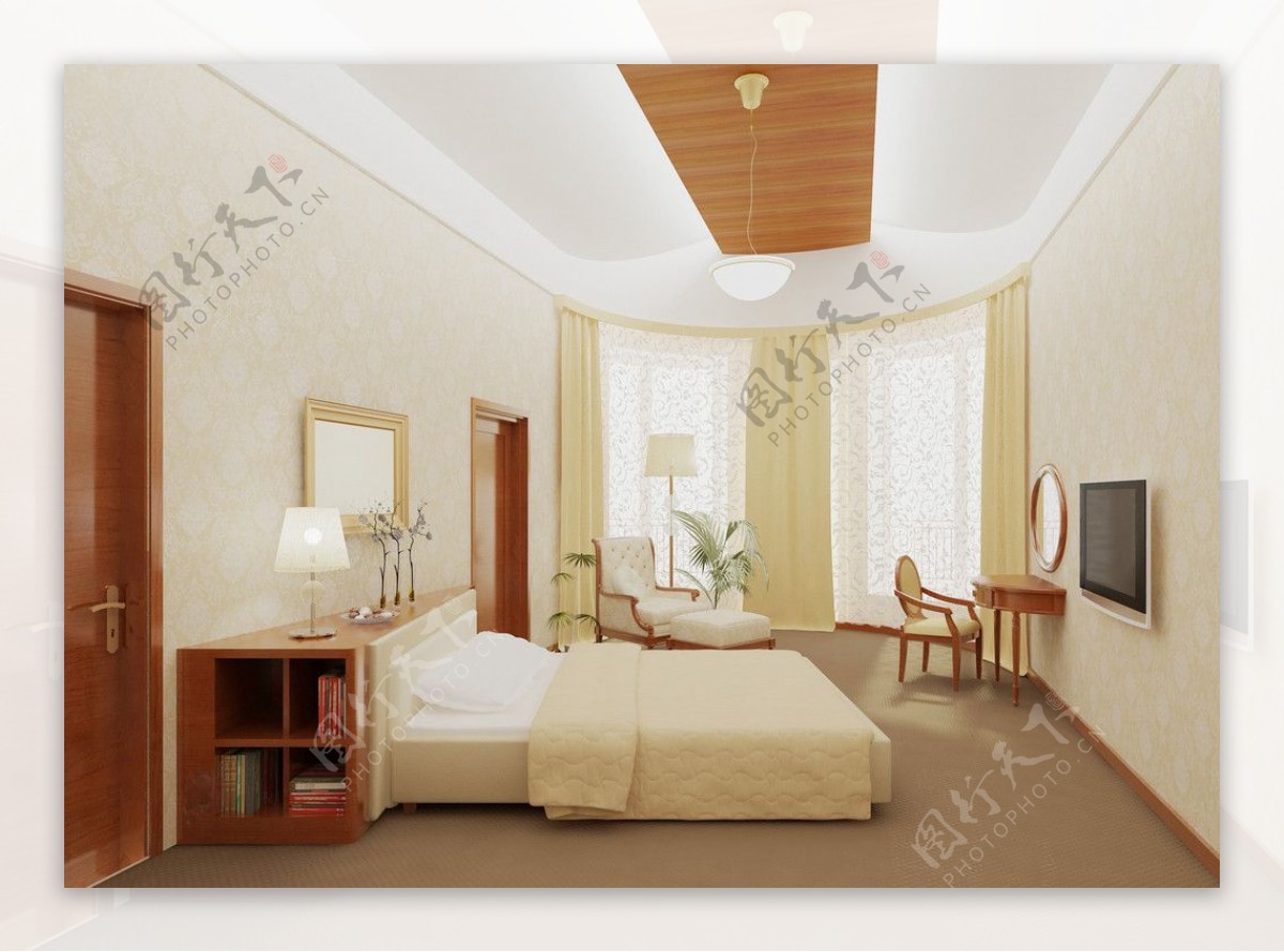 欧式风格卧室高清图片