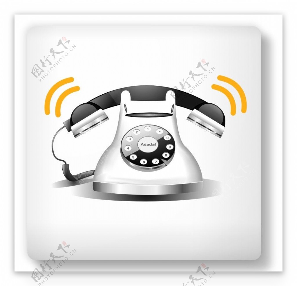 矢量座机电话标志设计图__广告设计_广告设计_设计图库_昵图网nipic.com