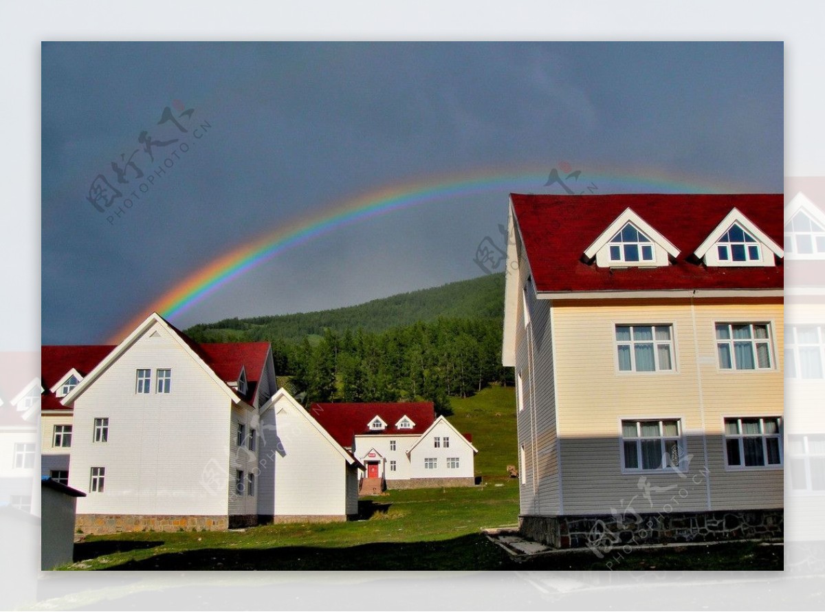 新疆风光房屋图片